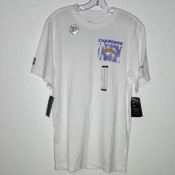 Nike White Chargers Dri-Fit Men's Tee - Picture 1 of 11